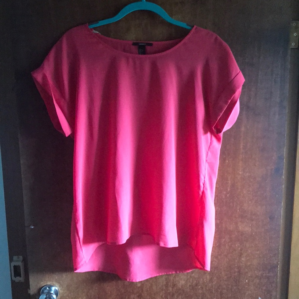 Coral forever 21 blouse